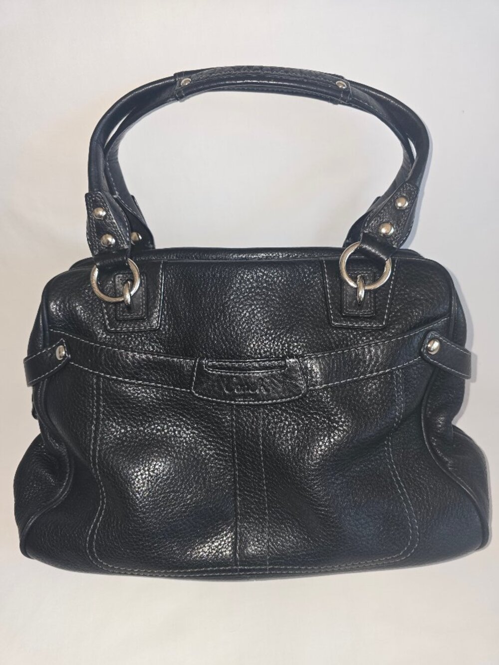 Vintage Coach Penelope Pebble Leather Zipper Top Shoulder Bag 13169